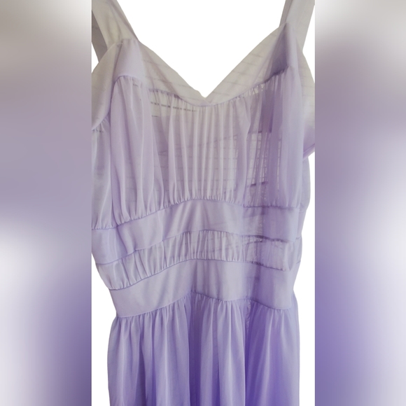 VINTAGE VAN ROALTE SLIP NIGHTGOWN PURPLE OMBRE Angelmist 50s sz34 - Picture 4 of 7